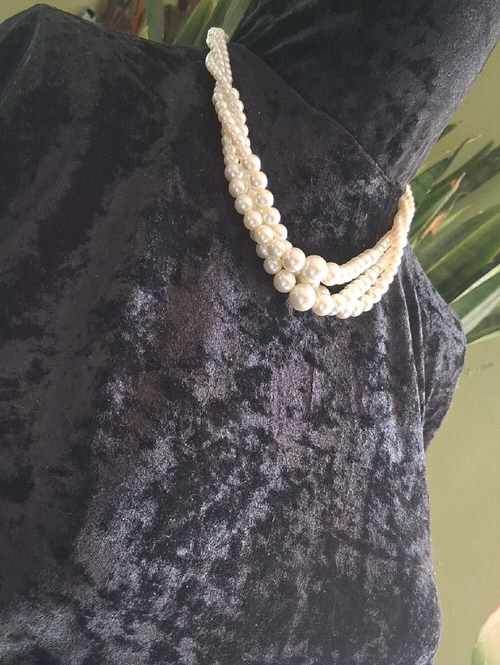 Macy's Three-Strand Pearl Necklace - Ivory - Picture 7 of 7